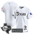 Men's Texas Rangers 'Gothic Frontier Edition' Vapor Premier Limited Jersey - All Stitched - White, Team