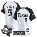 Men's Texas Rangers 'Gothic Frontier Edition' Vapor Premier Limited Jersey - All Stitched - Alternate, Corey Seager