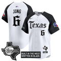 Men's Texas Rangers 'Gothic Frontier Edition' Vapor Premier Limited Jersey - All Stitched - Alternate, Josh Jung