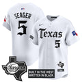 Men's Texas Rangers 'Gothic Frontier Edition' Vapor Premier Limited Jersey - All Stitched - White, Corey Seager