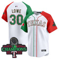 Men's Texas Rangers Mexico Champions Patch Vapor Premier Limited Jersey - All Stitched - Alternate, Nathaniel Lowe