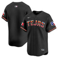 Men's Texas Rangers Mexico Vapor Premier Limited Jersey V2 - All Stitched - Black, Team