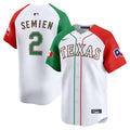 Men's Texas Rangers Mexico Vapor Premier Limited Jersey V2 - All Stitched - Alternate, Marcus Semien