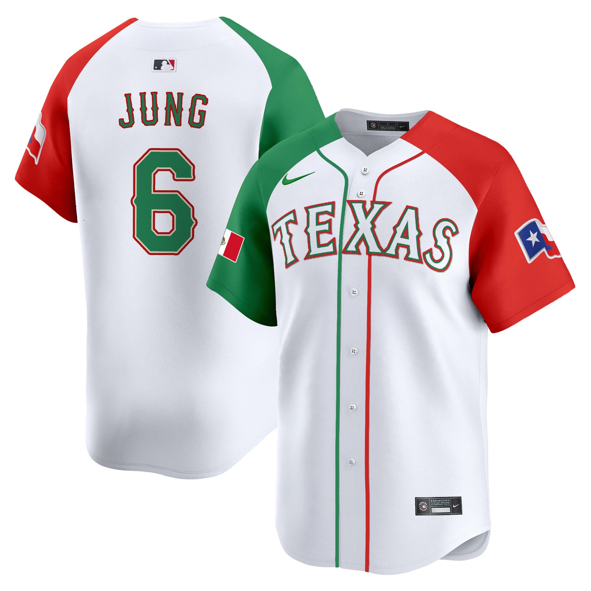 Men's Texas Rangers Mexico Vapor Premier Limited Jersey V2 - All Stitched - Alternate, Josh Jung