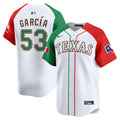 Men's Texas Rangers Mexico Vapor Premier Limited Jersey V2 - All Stitched - Alternate, Adolis Garcia