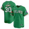 Men's Texas Rangers Mexico Vapor Premier Limited Jersey V2 - All Stitched - Green, Nathaniel Lowe