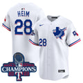 Men's Texas Rangers World Series Champions Vapor Premier Limited Jersey V3 - All Stitched - White, Jonah Heim