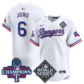 Men's Texas Rangers World Series Champions Vapor Premier Limited Jersey V4 - All Stitched - White, Josh Jung