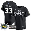 Men's The Sandlot Vapor Premier Limited Jersey - All Stitched - Black, Hamilton Porter