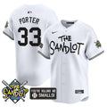 Men's The Sandlot Vapor Premier Limited Jersey - All Stitched - White, Hamilton Porter