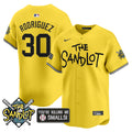 Men's The Sandlot Vapor Premier Limited Jersey - All Stitched - Yellow, Benny Rodriguez