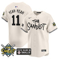 Men's The Sandlot Vapor Premier Limited Jersey - All Stitched - Cream, Alan Yeah-Yeah
