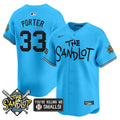 Men's The Sandlot Vapor Premier Limited Jersey - All Stitched - Light Blue, Hamilton Porter
