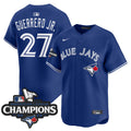 Men's Toronto Blue Jays 2025 American League Champions Vapor Premier Limited Jersey - All Stitched - Royal, Vladimir Guerrero Jr.
