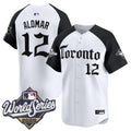 Men's Toronto Blue Jays 2025 World Series Vapor Premier Limited Jersey - Gothic North Edition - All Stitched - Alternate, Roberto Alomar
