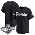 Men's Toronto Blue Jays 2025 World Series Vapor Premier Limited Jersey - Gothic North Edition - All Stitched - Black, Team