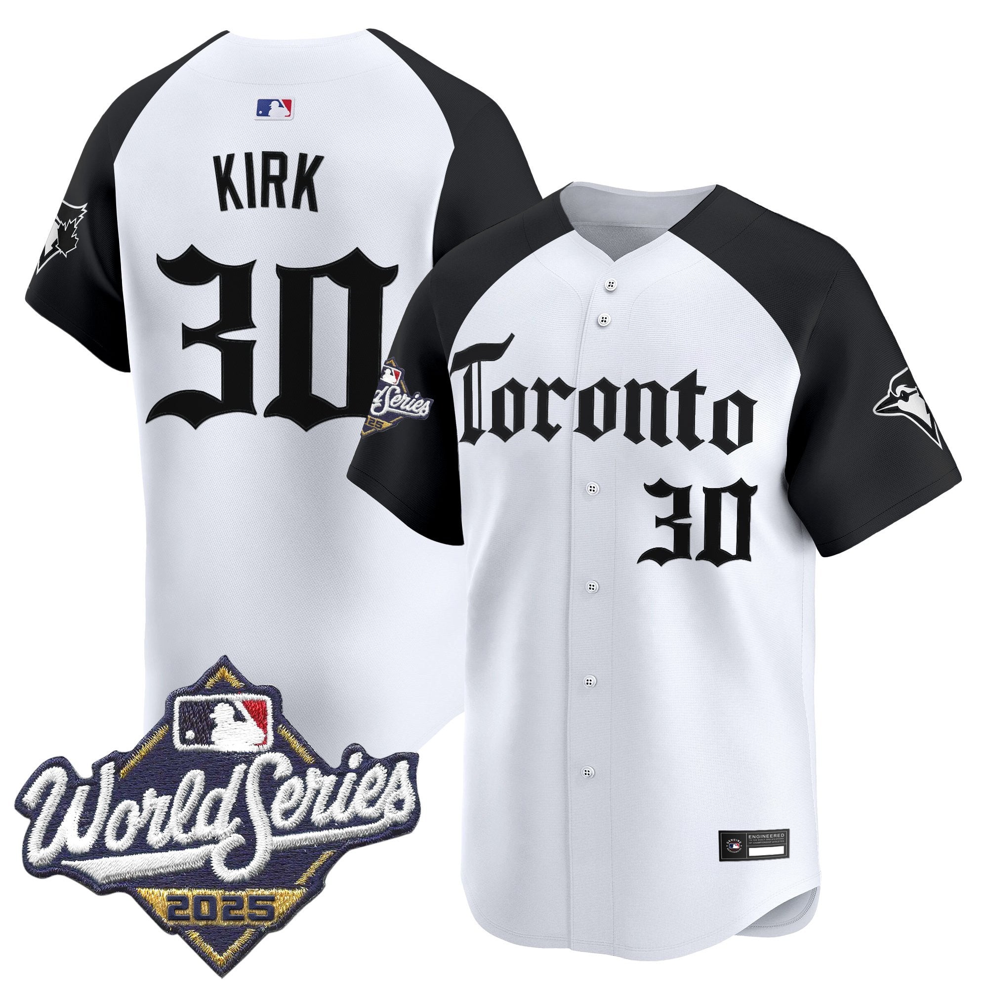 Men's Toronto Blue Jays 2025 World Series Vapor Premier Limited Jersey - Gothic North Edition - All Stitched - Alternate, Alejandro Kirk