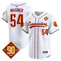 Men's Washington Commanders 90th Anniversary Patch Vapor Premier Limited Jersey - All Stitched - White, Bobby Wagner