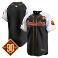 Men's Washington Commanders 90th Anniversary Patch Vapor Premier Limited Jersey - All Stitched - Black Alternate, Team