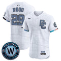 Men's Dodgers Mexico 2024 World Series Champions Vapor Premier Limited Jersey - All Stitched - White, Kobe Bryant