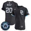 Men's Dodgers Mexico 2024 World Series Champions Vapor Premier Limited Jersey - All Stitched - White, Tommy Edman