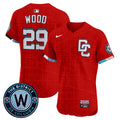 Men's Dodgers Mexico 2024 World Series Champions Vapor Premier Limited Jersey - All Stitched - Red, Shohei Ohtani