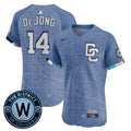 Men's Dodgers Mexico 2024 World Series Champions Vapor Premier Limited Jersey - All Stitched - Red, Kobe Bryant