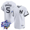 Men's Yankees 1999 Throwback Joe DiMaggio Patch Vapor Premier Limited Jersey - All Stitched - Pinstripe, Joe DiMaggio