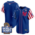 Men's Yankees American Style 2024 World Series Vapor Premier Limited Jersey V2 - All Stitched - Royal, Team