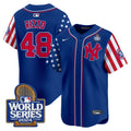 Men's Yankees American Style 2024 World Series Vapor Premier Limited Jersey V2 - All Stitched - Royal, Anthony Rizzo
