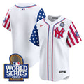 Men's Yankees American Style 2024 World Series Vapor Premier Limited Jersey V2 - All Stitched - White, Team