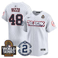 Men's Yankees The Bronx 2024 World Series Vapor Premier Limited Jersey V2 - All Stitched - Pinstripe, Anthony Rizzo