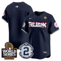 Men's Yankees The Bronx 2024 World Series Vapor Premier Limited Jersey V2 - All Stitched - Navy, Team