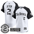 Men's Yankees 'The Bronx - Gothic Ink Drop Edition' Vapor Premier Limited Jersey - All Stitched - Alternate, Derek Jeter