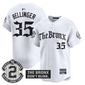 Men's Yankees 'The Bronx - Gothic Ink Drop Edition' Vapor Premier Limited Jersey - All Stitched - White, Cody Bellinger
