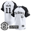 Men's Yankees 'The Bronx - Gothic Ink Drop Edition' Vapor Premier Limited Jersey - All Stitched - Alternate, Anthony Volpe