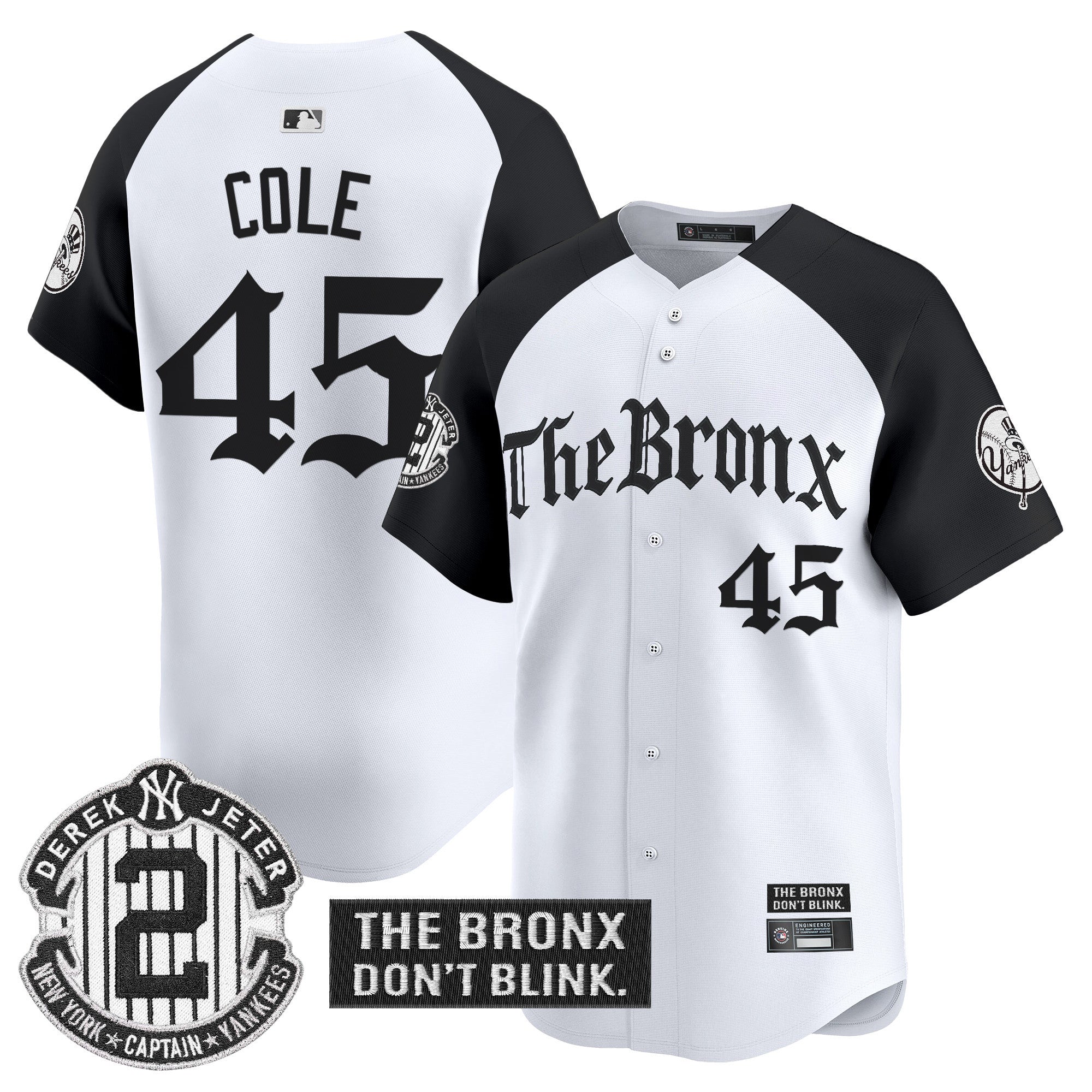 Men's Yankees 'The Bronx - Gothic Ink Drop Edition' Vapor Premier Limited Jersey - All Stitched - Alternate, Gerrit Cole