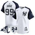 Men's Yankees Vapor Premier Limited Jersey - New York Patch - All Stitched - White Alternate, Aaron Judge