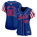 Mets 2024 Independence Day Vapor Premier Limited Custom Jersey - All Stitched - Women, Royal