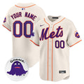 Mets Grimace Vapor Premier Limited Custom Jersey - All Stitched - Men, Cream