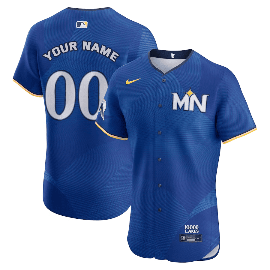 Minnesota Twins Royal 2024 City Connect Limited Custom Jersey - All Stitched - Men, Elite