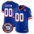 New York Giants Logo Patch Limited Custom Jersey - All Stitched - Men, Royal