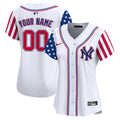 New York Yankees 2024 Independence Day Vapor Premier Limited Custom Jersey - All Stitched - Women, White