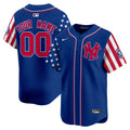 New York Yankees 2024 Independence Day Vapor Premier Limited Custom Jersey - All Stitched - Men, Royal