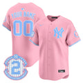 New York Yankees Bubblegum Pink Vapor Premier Limited Custom Jersey - All Stitched - Men, Pink