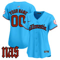 New York Yankees Nas Illmatic Vapor Premier Limited Custom Jersey - All Stitched - Women, Light Blue