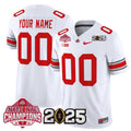 Ohio State Buckeyes National Champions Patch Vapor Limited Custom Jersey V2 - All Stitched