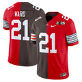 Ohio State Buckeyes x Cleveland Browns Split Vapor Limited Jersey - All Stitched