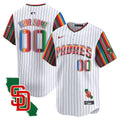 Padres Mexico California Patch Vapor Premier Limited Custom Jersey V6 - All Stitched - Men, Pinstripe