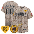 Padres USMC Alternate Vapor Premier Limited Custom Jersey - All Stitched - Men, Desert